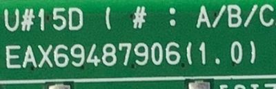 MAIN PARA SMART TV LG 4K RESOLUCION (3840 x 2160) UHD CON HDR / NUMERO DE PARTE EBU66464701 / EAX69487906 (1.0) / 66464701 / EAX69487906 / 33156507 / PANEL NC430TQG -ABKH5 / DISPLAY HV430QUB-F7D / MODELO 43UP8000PUR.AUSLJM - Imagen 3